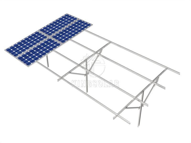 C タイプ炭素鋼太陽光発電パネル地上設置システム