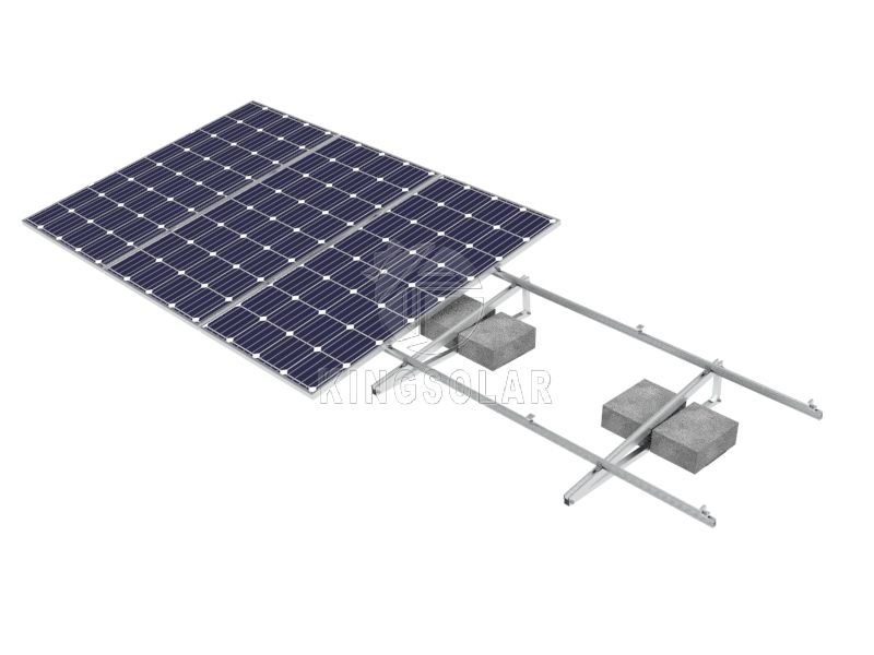 平屋根バラスト太陽光発電設置システム