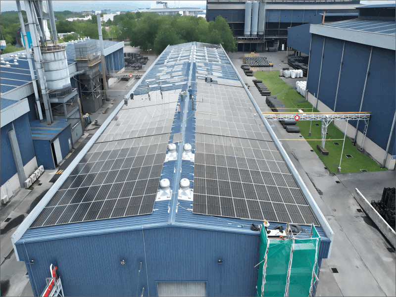 1MW-金属屋根太陽光発電設置ブラケット
