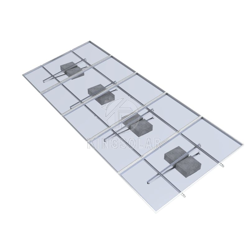 Mounting Concrete Flat Roof Mounted Aluminum Steel Structure PV roof